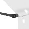 vidaXL Manual Retractable Awning with LED 118.1" Cream