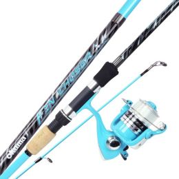 Okuma Fin Chaser X Series Spinning Combo Sky Blue 6ft6in Rod