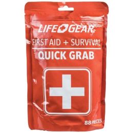 Life+Gear 41-3819 88-Piece Quick Grab First Aid & Survival Kit