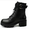 Women Boots Soft Leather Outdoor Shoes Motorcycle Street Outdoor Style Girls High Tube Boots Women Shoes yuj7